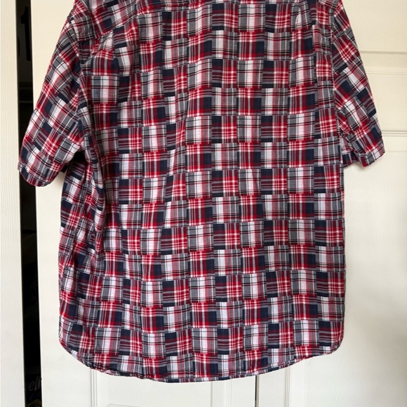 Southern Tide Red and Blue Casual Button Down Shirt - Picture 2 of 7